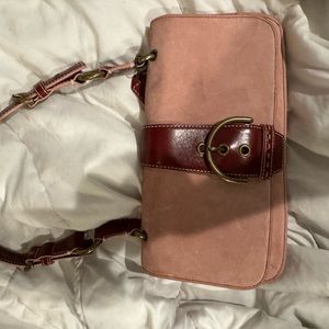 Vintage pink coach bag